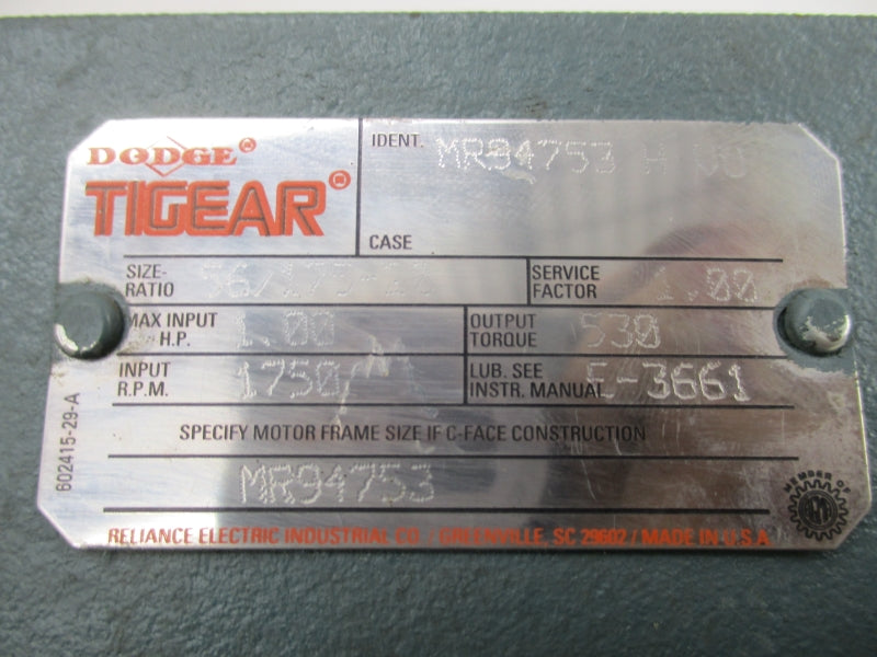DODGE MR94753HVU NSNP