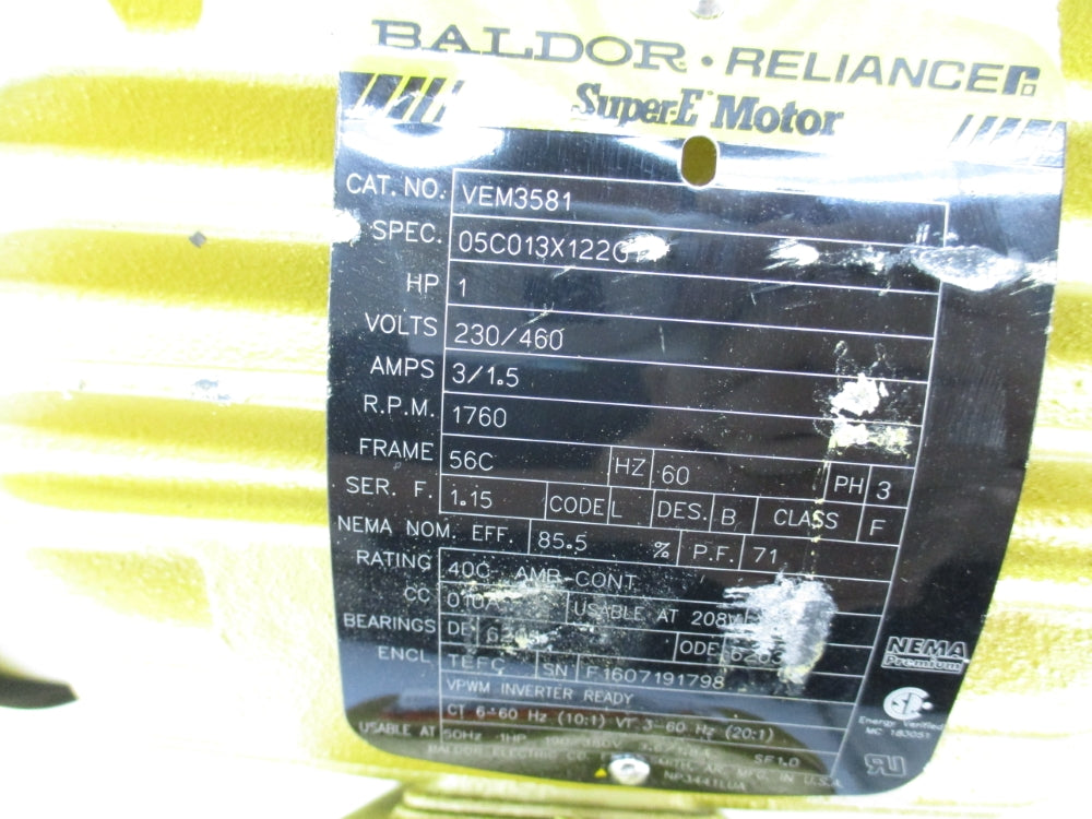 BALDOR VEM3581 NSNP