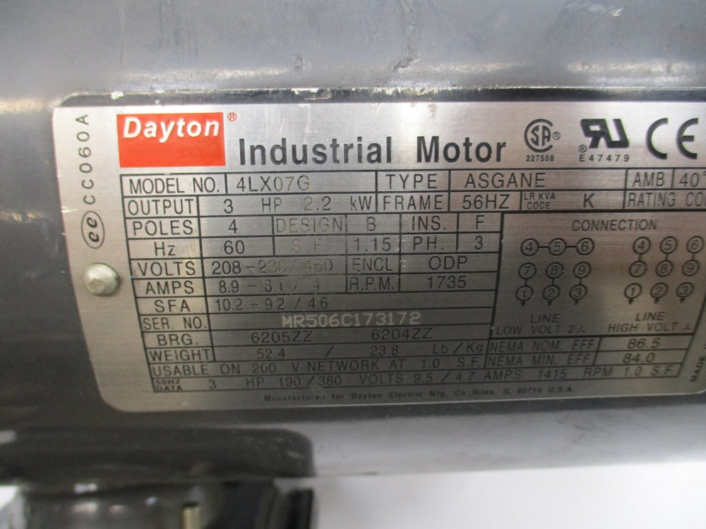 DAYTON 4LX07G UNMP