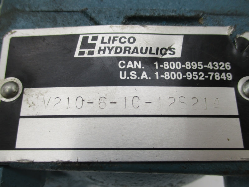 LIFCO HYDRAULICS V210-6-1C-12S214 UNMP