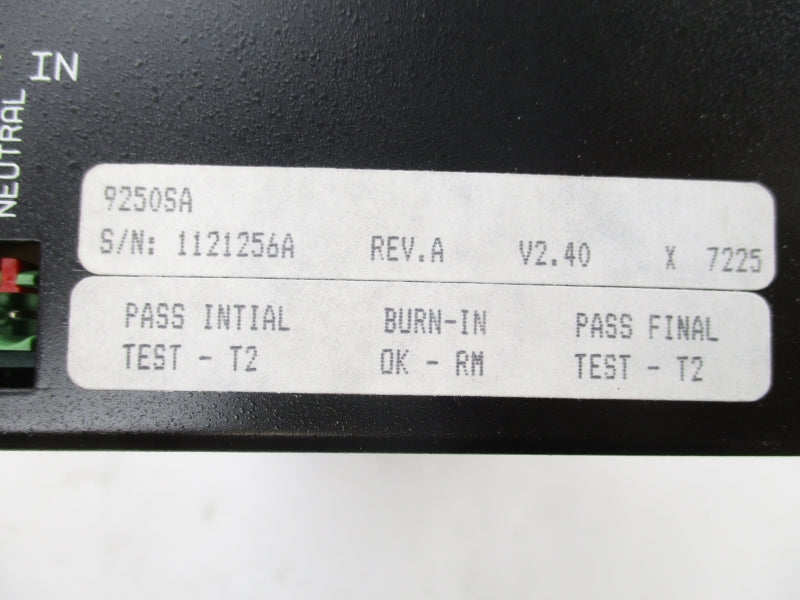 CINCINNATI ELECTROSYSTEMS 9250SA 2.40V NSMP