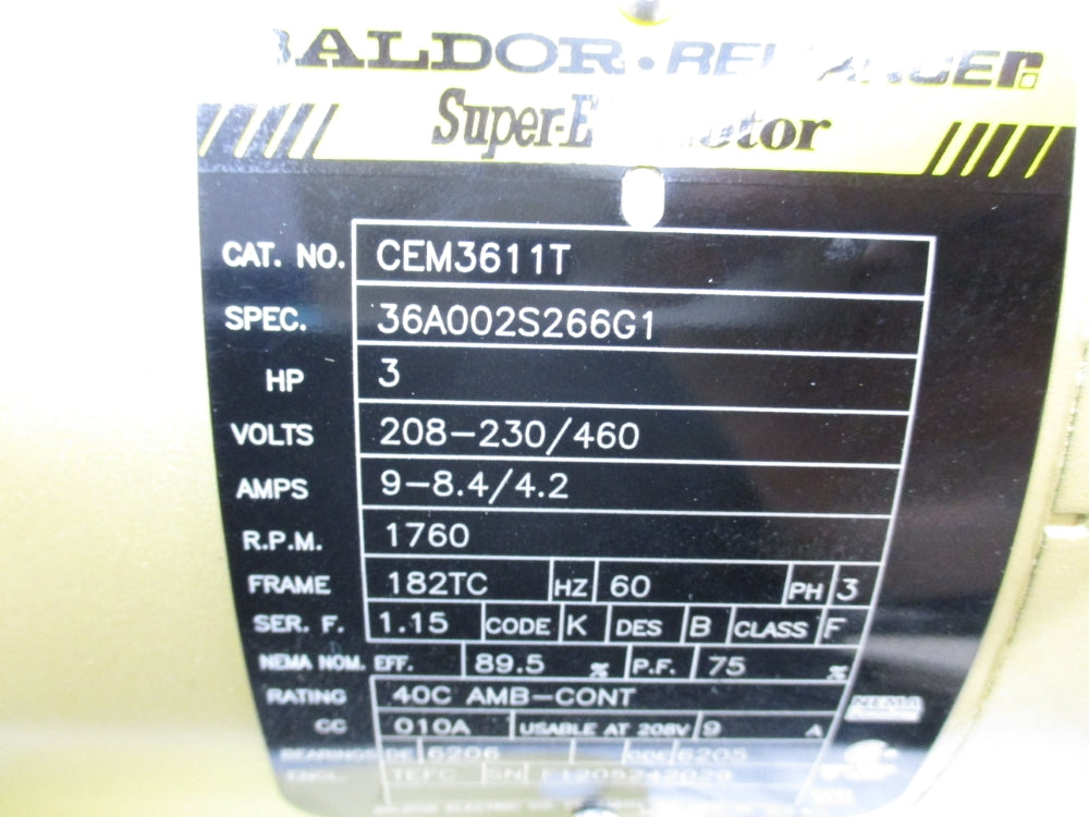 BALDOR CEM3611T NSNP