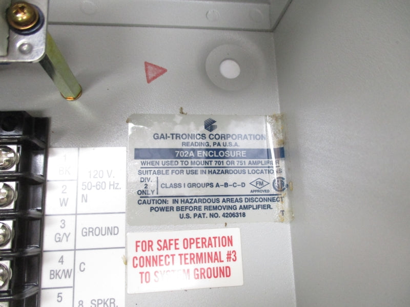 GAI-TRONICS 702A 120V NSMP