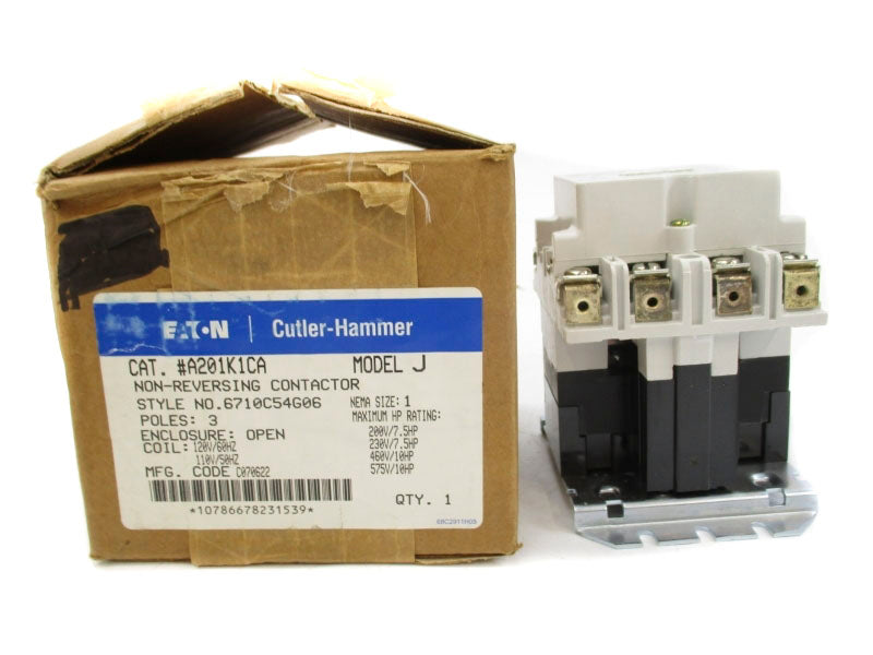 CUTLER HAMMER A201K1CA 6710C54G06 110/120V 27A NSMP