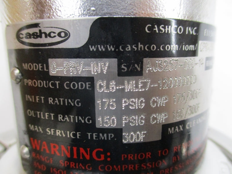 CASHCO C-PRV-INV 175PSI 1" NSMP
