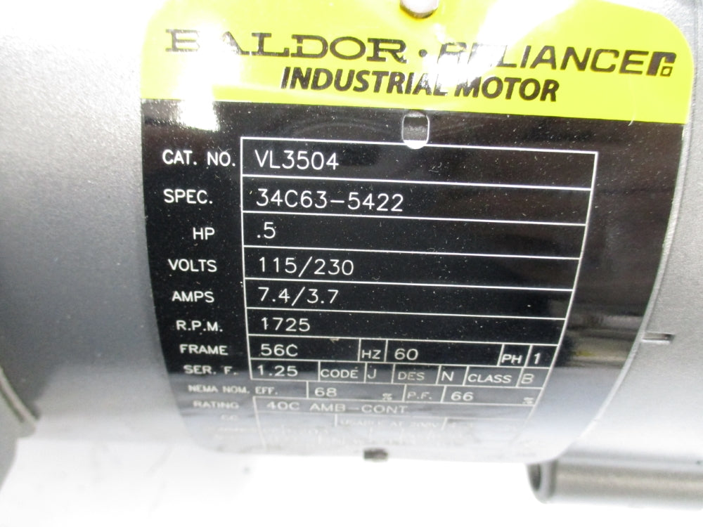 BALDOR VL3504 NSNP