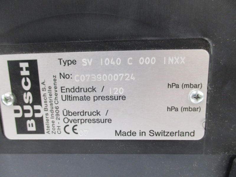 BUSCH SV1040C0001NXX 346-480/200-277V 2-6A NSMP