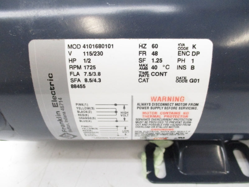 FRANKLIN ELECTRIC 4101680101 115/230V 8.5/4.3A (AS PICTURED) NSNP