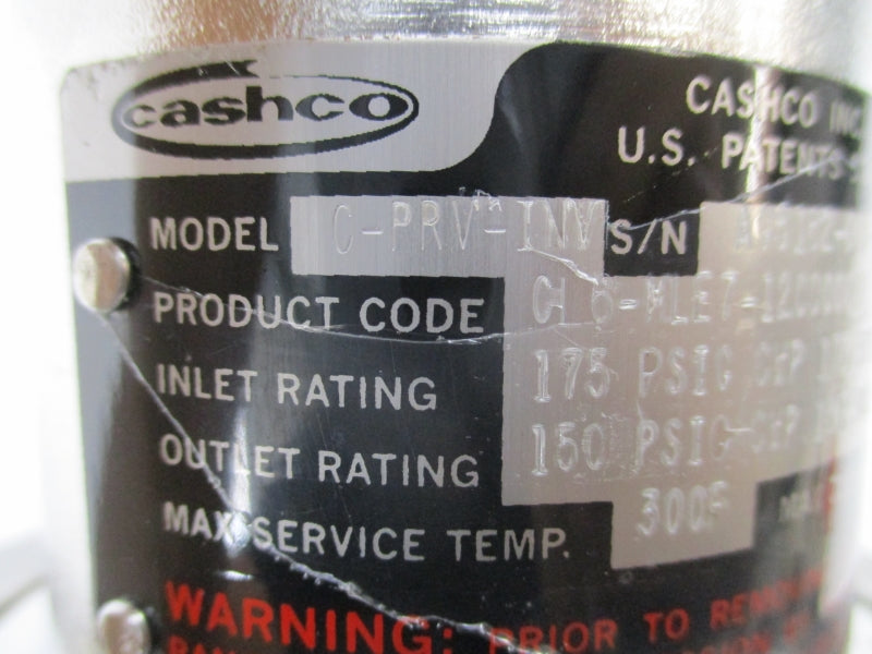 CASHCO C-PRV-INV 175PSI NSNP