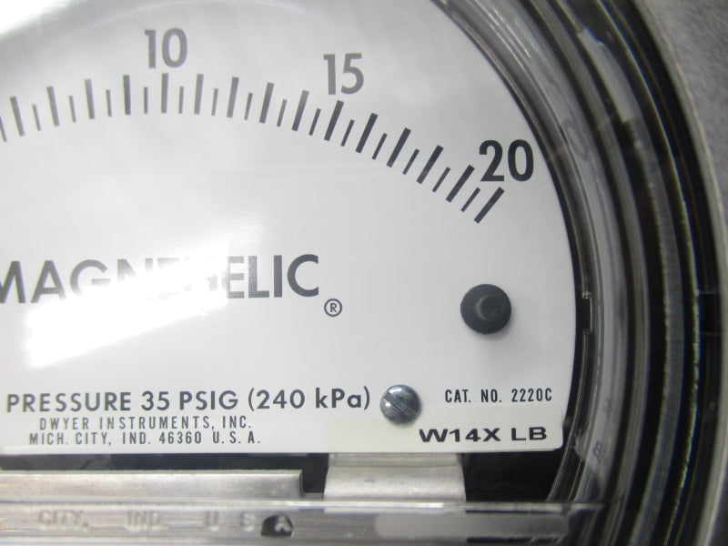 DWYER 2220C 35PSI 0-20 NSMP