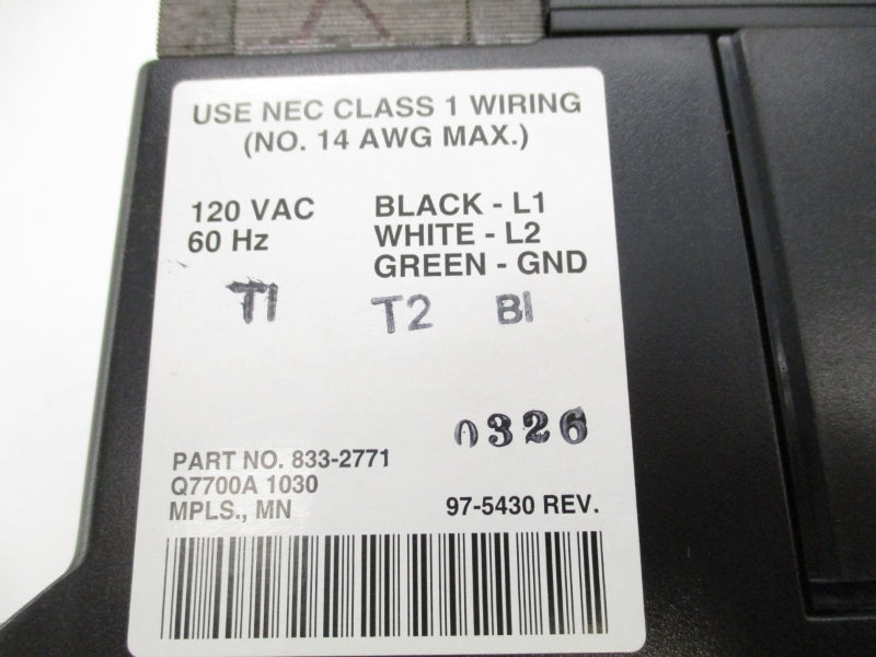 CLEAVER BROOKS 833-2771 120VAC NSNP