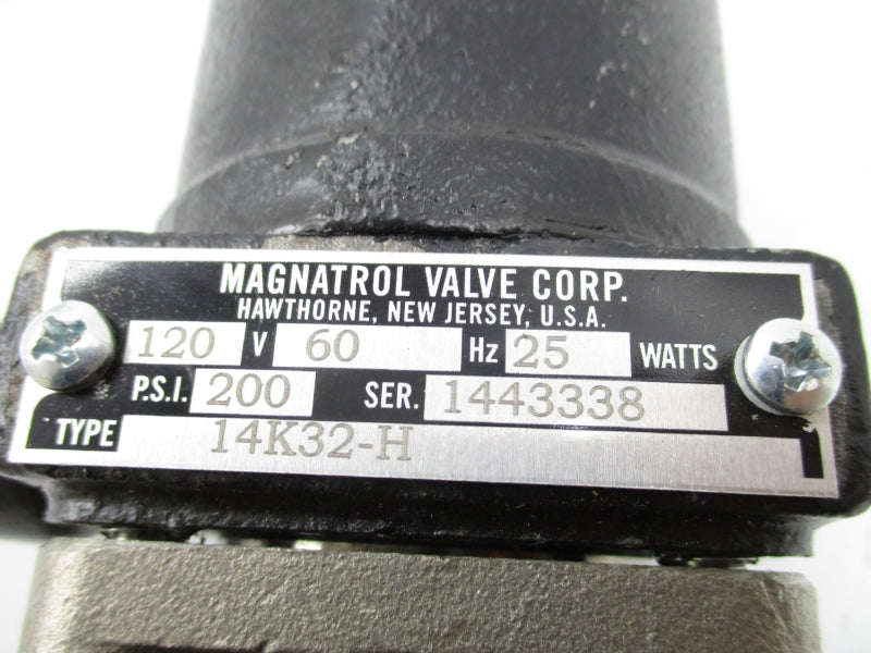 MAGNATROL VALVE 14K32-H 120V 200PSI UNMP