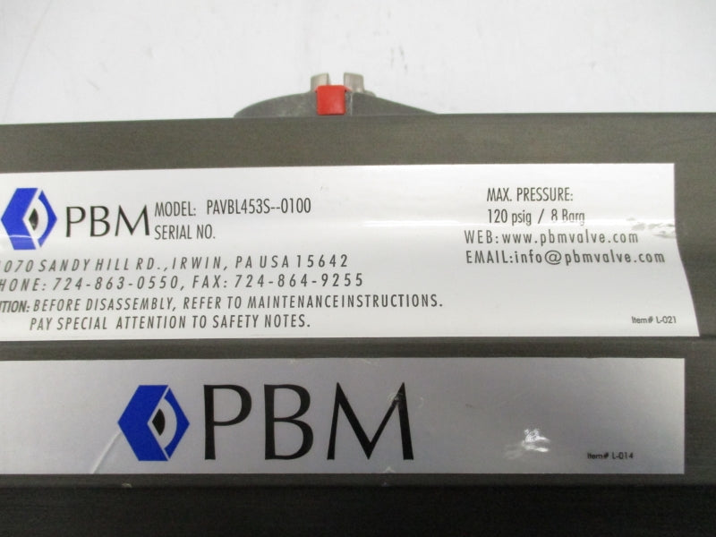 PBM PAVBL453S--0100 120PSI NSNP