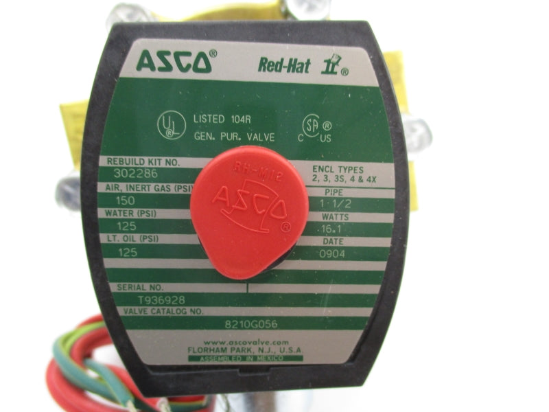ASCO 8210G056 120V 125PSI 1 1/2" NSMP