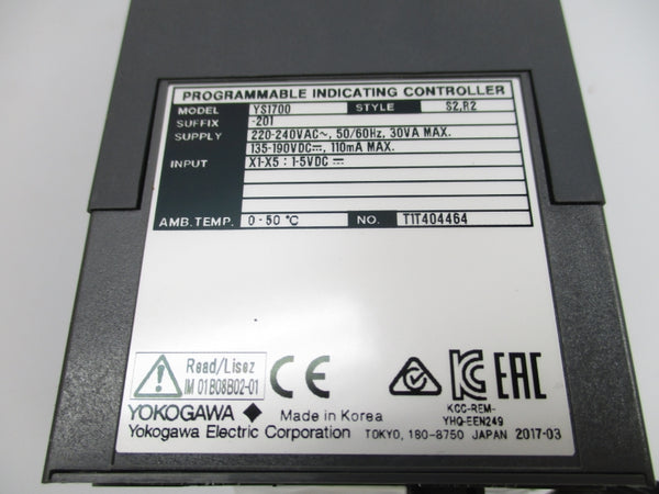 YOKOGAWA YS1700-201 1-5VDC NSMP