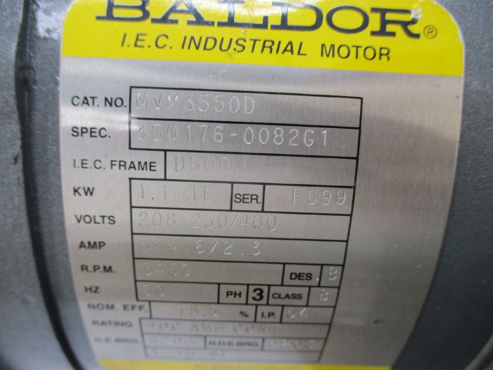 BALDOR MVM3550D NSNP
