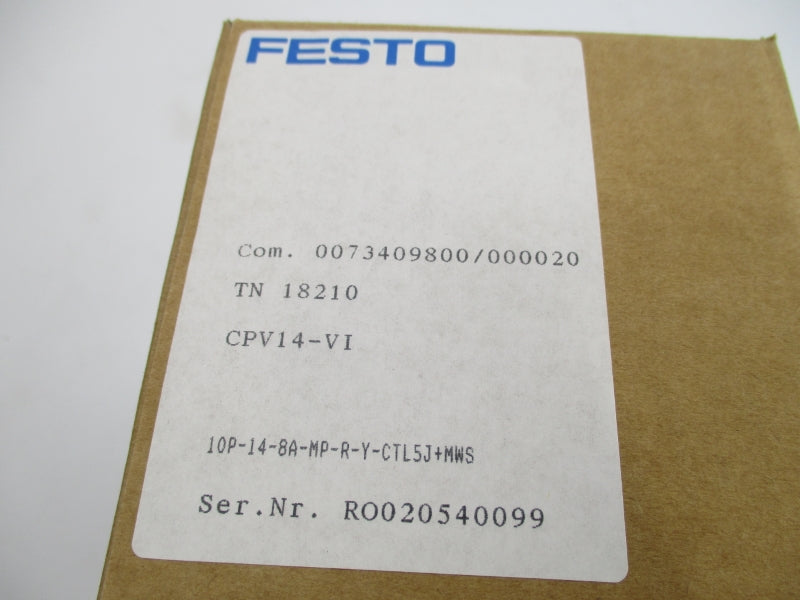 FESTO CPV14-VI10P-14-8A-MP-R-Y-CTL5J+MWS NSFS
