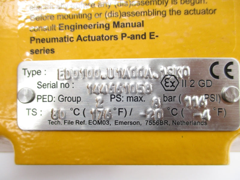 EL-O-MATIC ED0100.U1A00A.19K0 116PSI NSMP