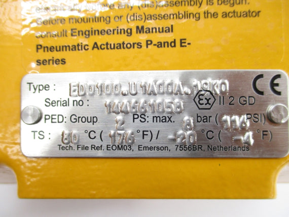 EL-O-MATIC ED0100.U1A00A.19K0 116PSI NSMP