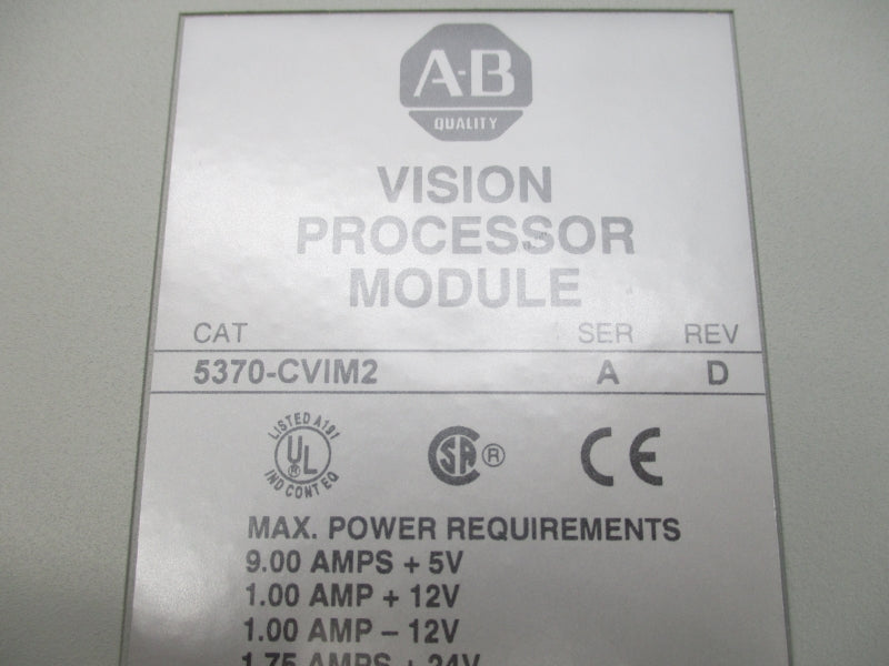 ALLEN BRADLEY 5370-CVIM2 SER. A 24V 9.00A UNMP