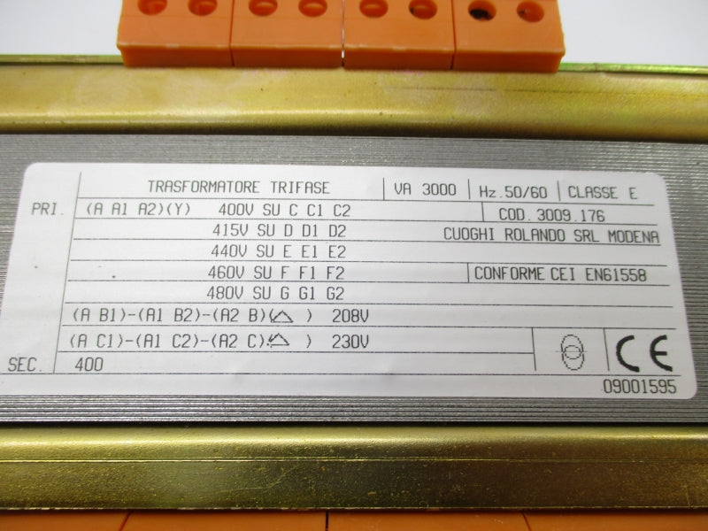 TRANSFORMATORE TRIFASE C0D.3009.176 480V NSNP