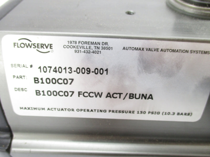 FLOWSERVE B100V07 150PSI UNMP