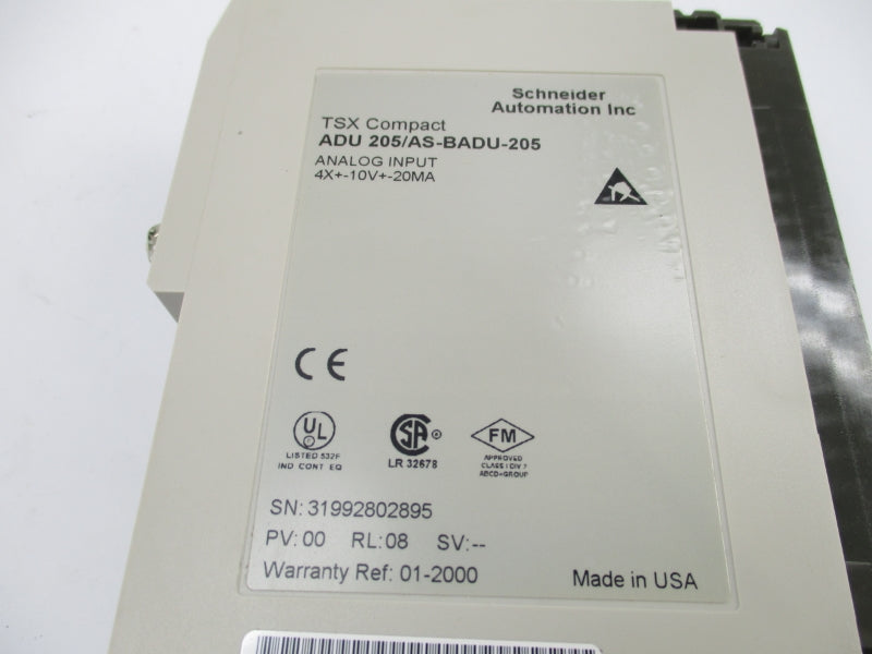 SCHNEIDER AUTOMATION AS-BADU-205 10V 20MA NSMP