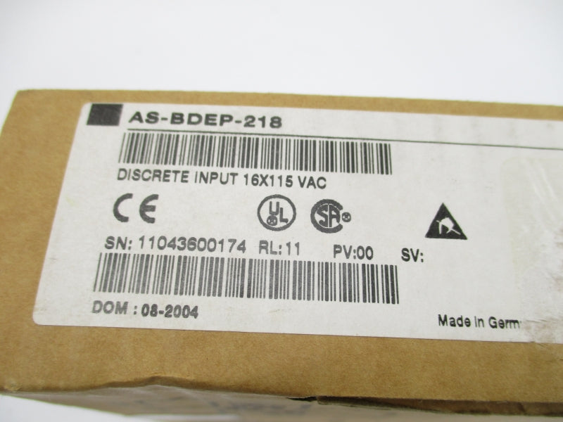 SCHNEIDER ELECTRIC AS-BDEP-218 115VAC NSFS