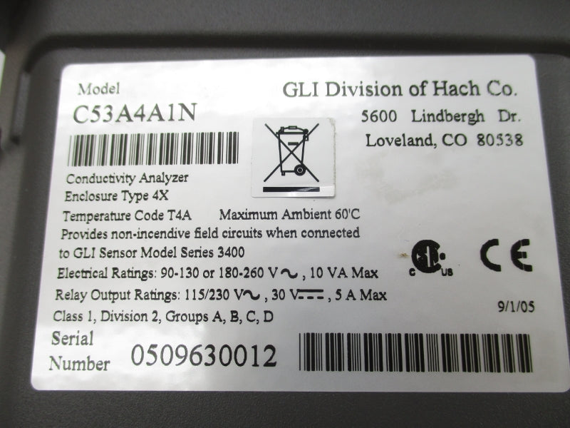 GLI DIVISION C53A4A1N 180-260V 5A NSMP