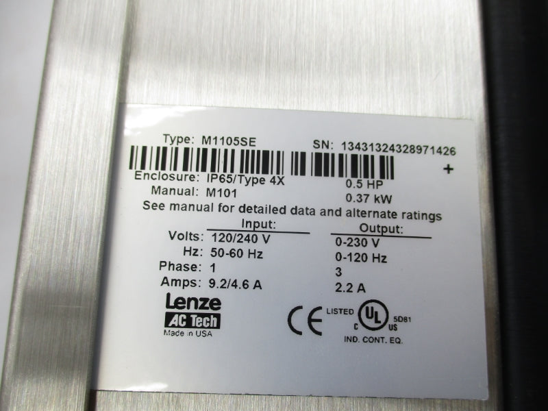 LENZE M1105SE 120/240V 2.2A NSMP