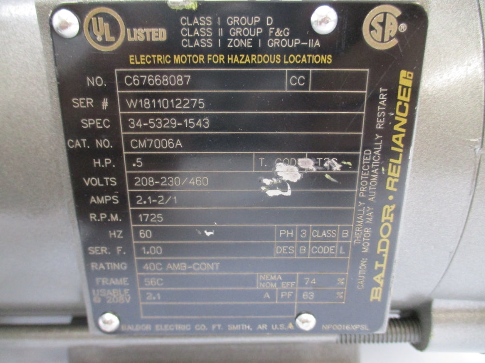 BALDOR CM7006A NSNP