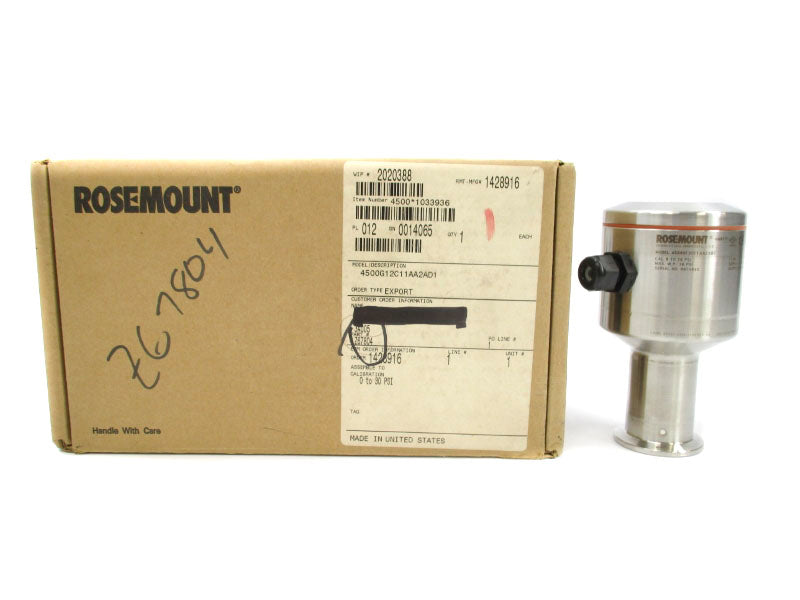 ROSEMOUNT 4500G12C11AA2AD1 30PSI 11.25-30VDC 4-20MA NSMP