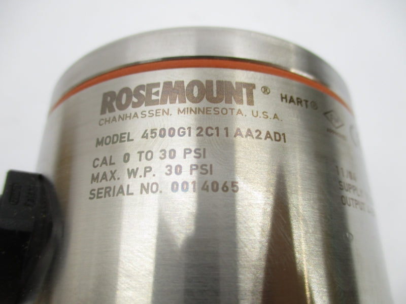 ROSEMOUNT 4500G12C11AA2AD1 30PSI 11.25-30VDC 4-20MA NSMP