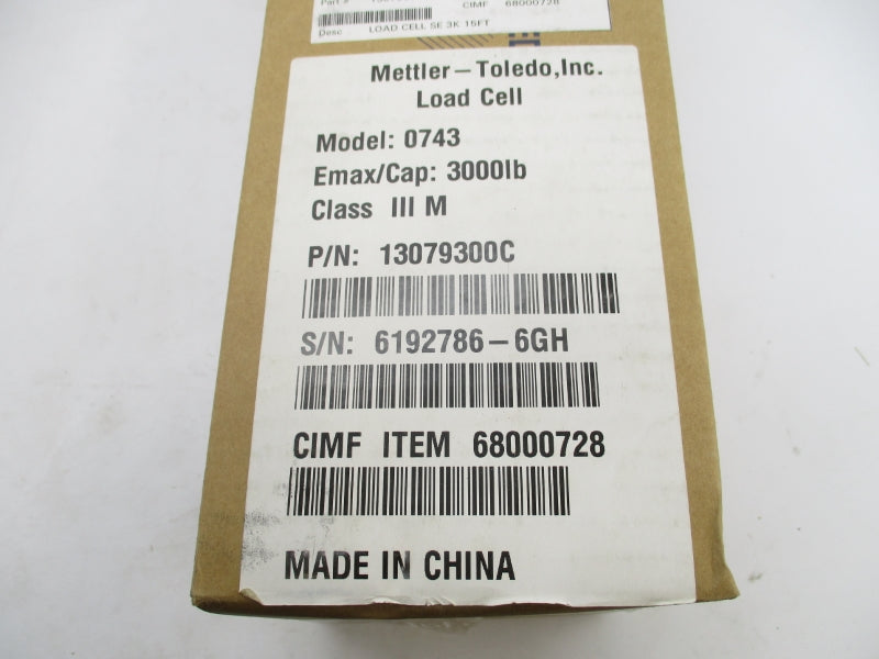 METTLER TOLEDO 13079300C 0743 NSFS