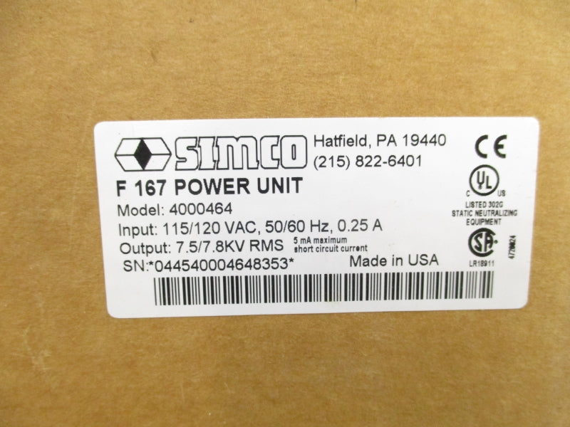 SIMCO 400464 115/120V 0.25A NSFS