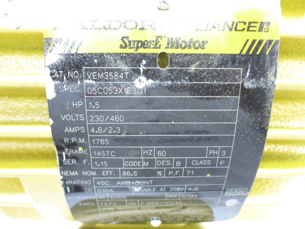 BALDOR VEM3584T (AS PICTURED) NSNP