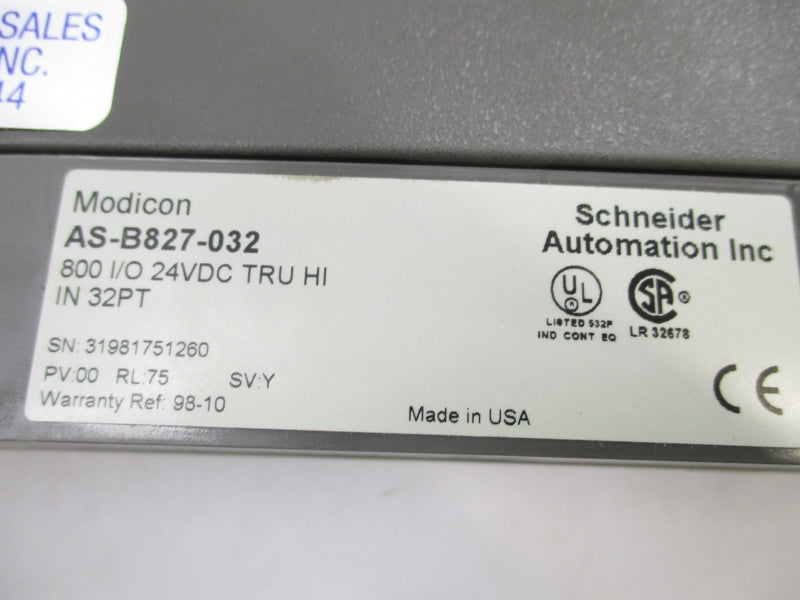 SCHNEIDER AUTOMATION AS-B827-032 24VDC NSMP