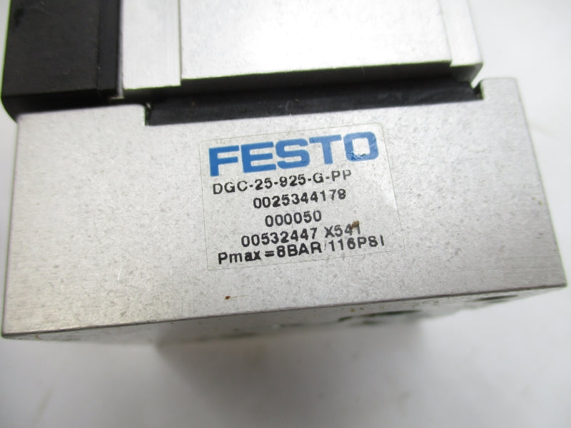 FESTO DGC-25-925-G-PP 0025344179 SER. X541 116PSI NSMP