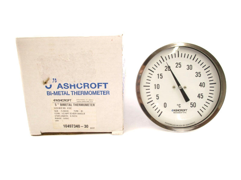 ASHCROFT 50EI60E060 0/50'C 5" NSMP