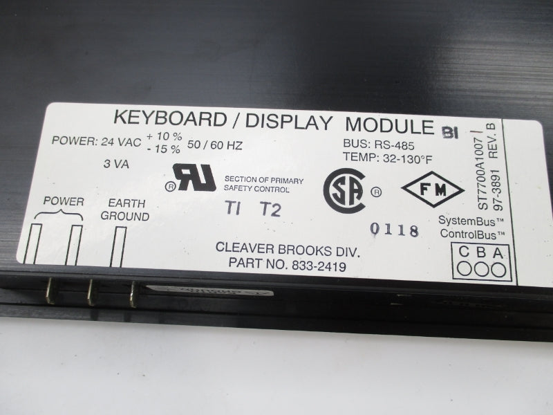 CLEAVER BROOKS 833-2419 24VAC NSMP