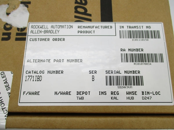 ALLEN BRADLEY 1771-IBD SER. B REMAN