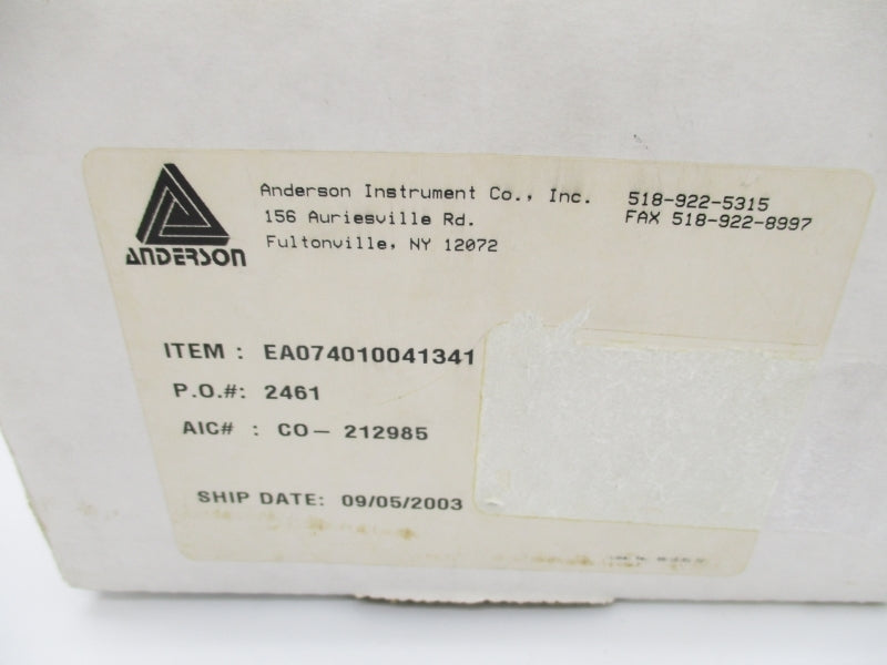 ANDERSON INSTRUMENT EA074010041341 0-160PSI NSMP