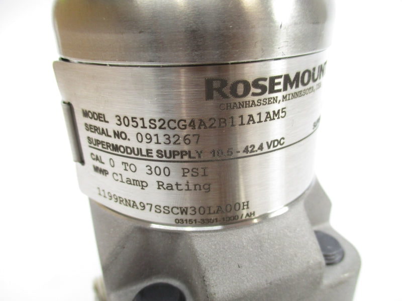 ROSEMOUNT 3051S2CG4A2B11A1AM5 10.5-42.4VDC 4-20MA 300PSI NSMP