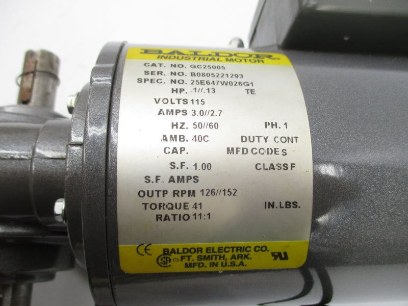 BALDOR GC25005 115V 3.0//2.7A NSMP