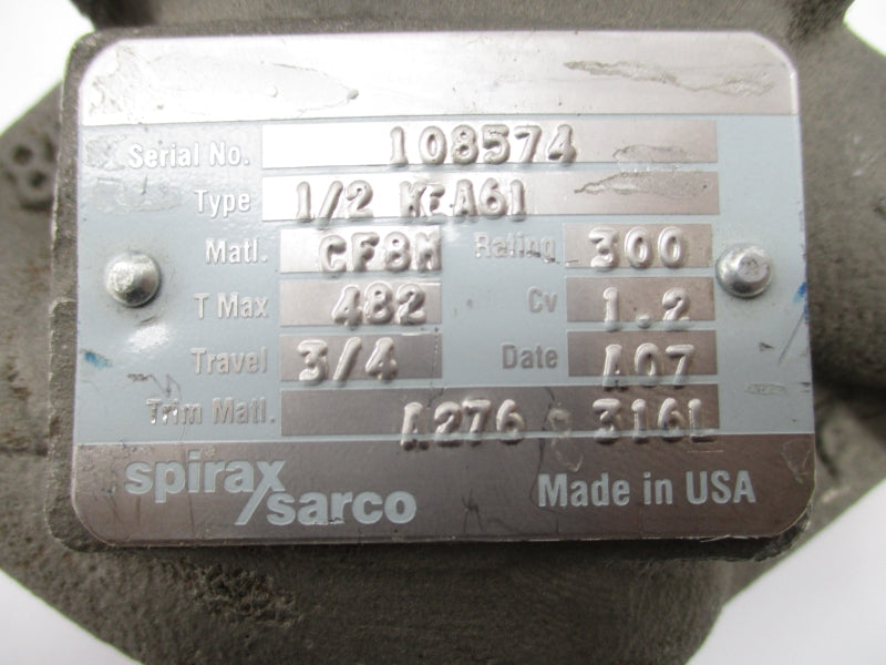 SPIRAX SARCO 1/2KEA61 3/4" UNMP