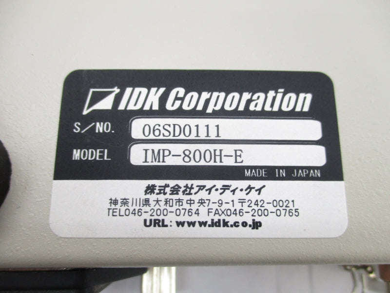 IDK CORPORATION IMP-800H-E NSMP