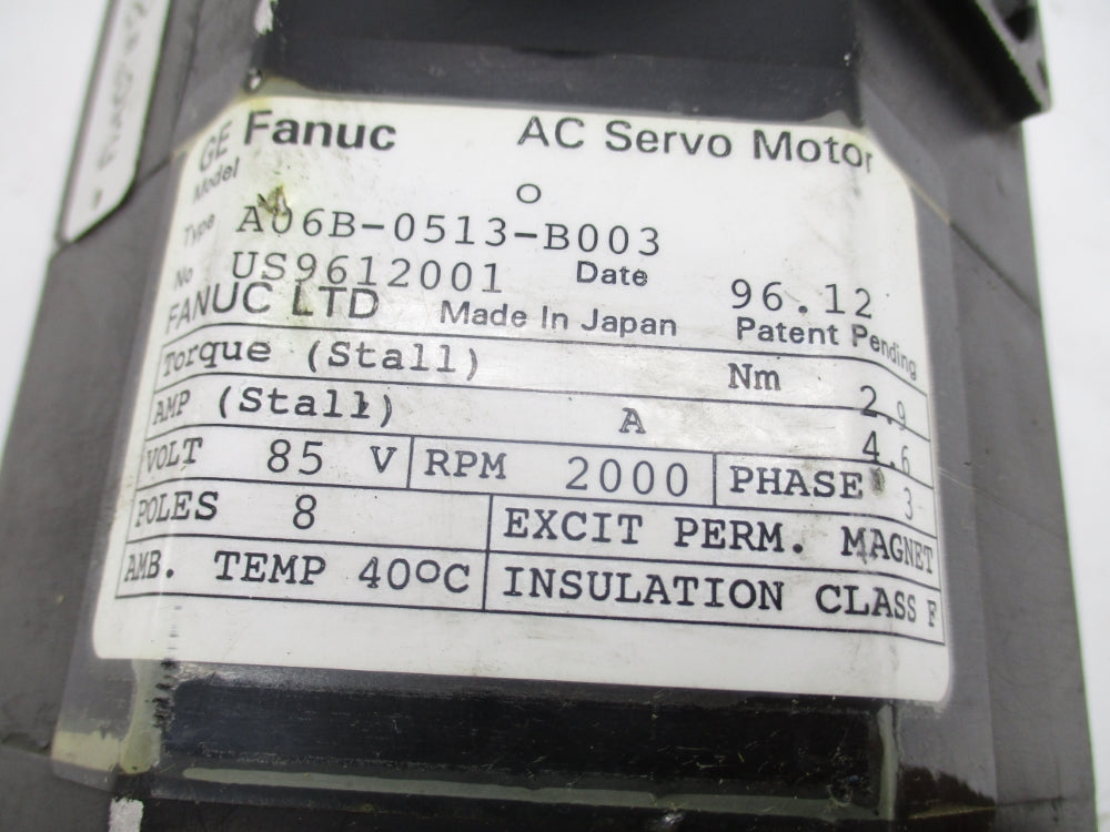 FANUC A06B-0513-B003 UNMP