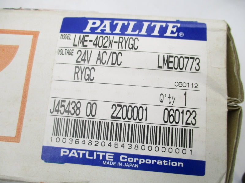 PATLITE LME-402W-RYGC 24VAC/DC NSMP