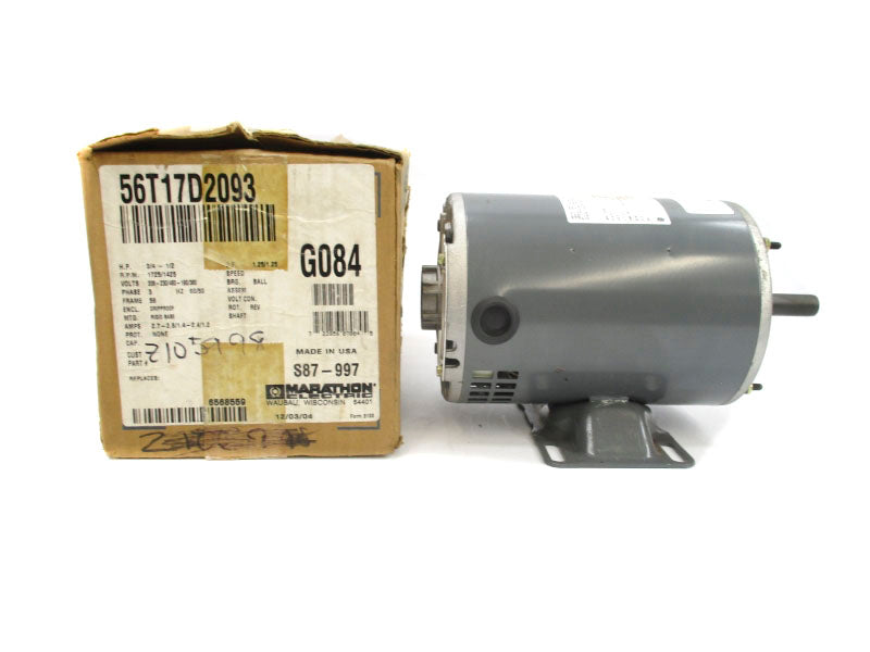 MARATHON BVN56T17D2093JP G084 208-230/460V 2.7-2.8/1.4 NSMP