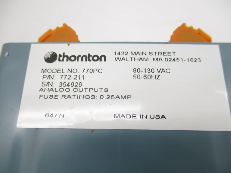THORNTON 772-211 770PC 90-130VAC 0.25AMP NSMP